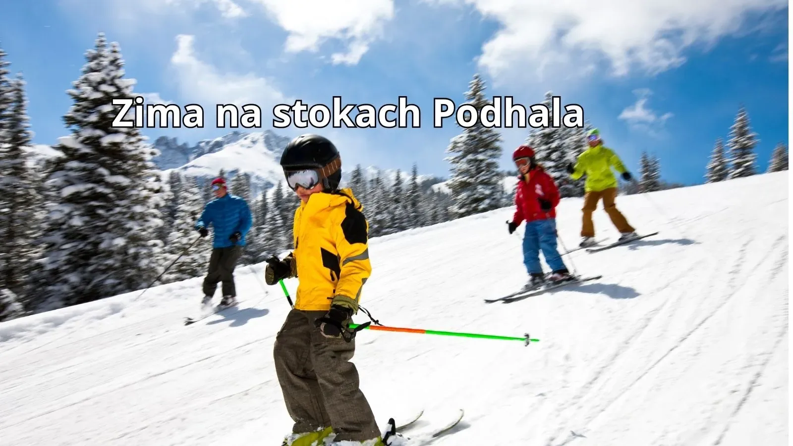 Narciarze na stokach Podhala w styczniu, idealne warunki zimowe