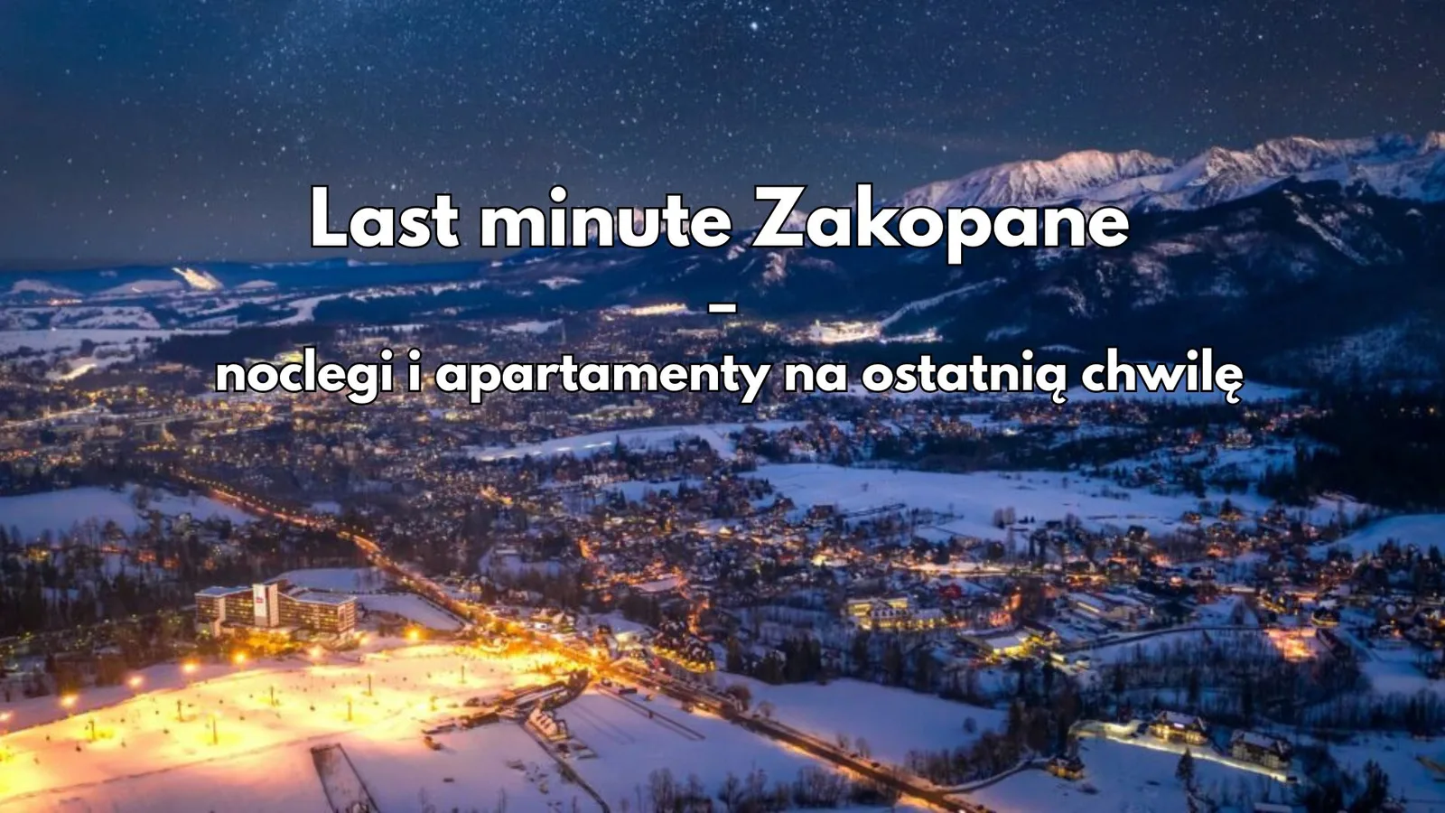 nocna panorama Zakopanego