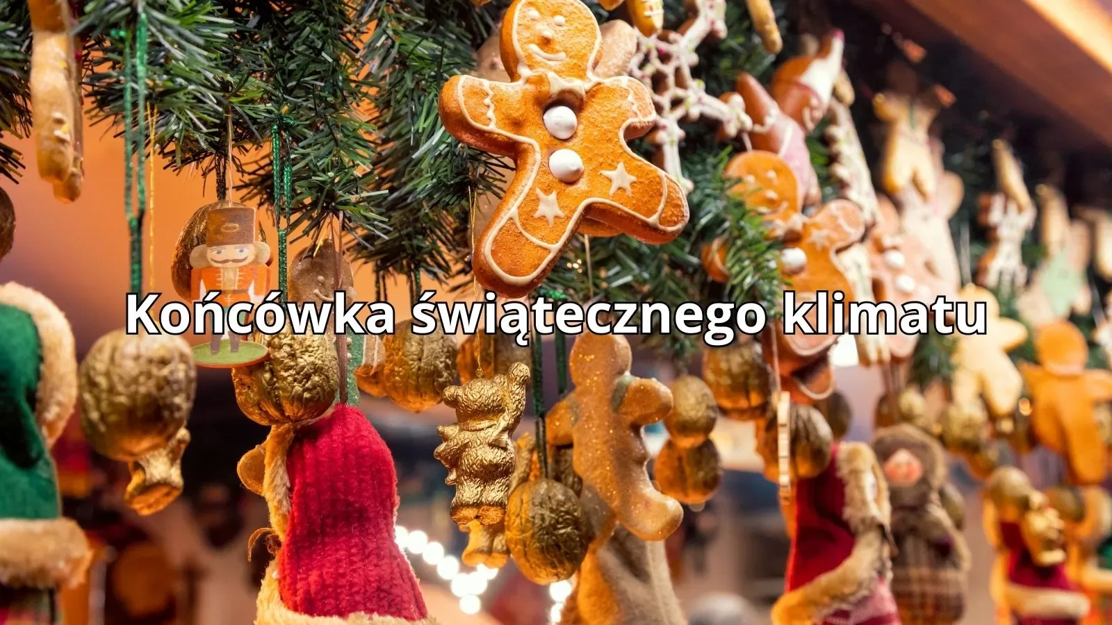 Świąteczne dekoracje w Zakopanem na początku stycznia, końcówka bożonarodzeniowego klimatu