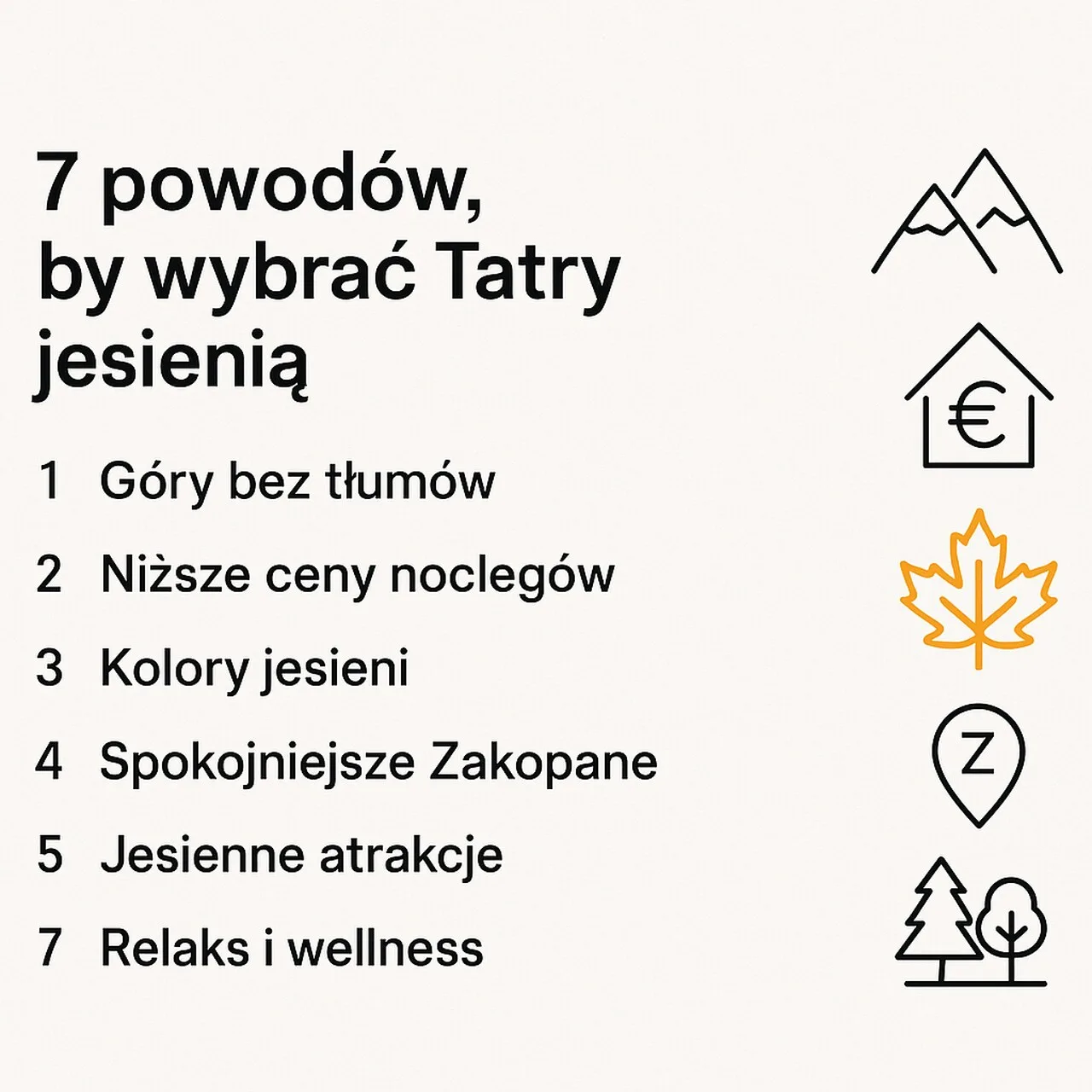 7 powodów żeby jechać jesienią w Tatry